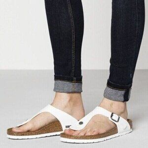 Birkenstock Gizeh Birko-Flor Thong Sandal White EU 36 Womens US 5- 5.5 Regular